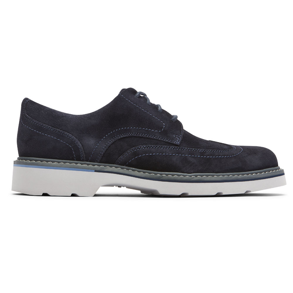 Tenis Rockport Homem Azul Marinho - Charlee Waterproof Wingtip - 38569DCNV